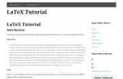 Latex tutorial
