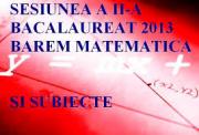 Barem matematica bacalaureat